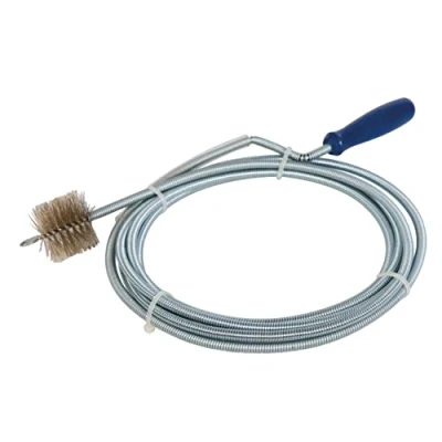 Imagen de Silverline Tools 342654 Desatascador de desagües con cepillo, color plata