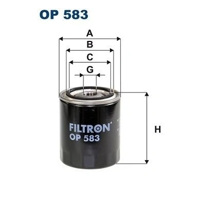 Imagen de Filtro de aceite FILTRON OP583