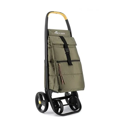 Imagen de Rolser Carro Clec Termo Polar 8 Plus Lemon 4 Ruedas Grandes Kaki
