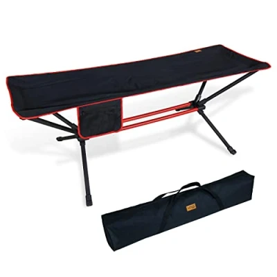 Imagen de CCLIFE Hamaca de Camping con Estructura para Exteriores, Peso Ligero, Capacidad Carga 100 kg, Bolsa Transporte