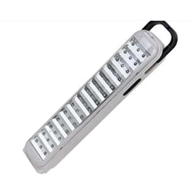 Imagen de LEOFLA Luz de emergencia linterna portátil lámpara recargable blanca 42 LED + cable