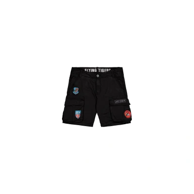 Imagen de Alpha Industries Flying Tigers Shorts, Hombre, Talla: 28, Black