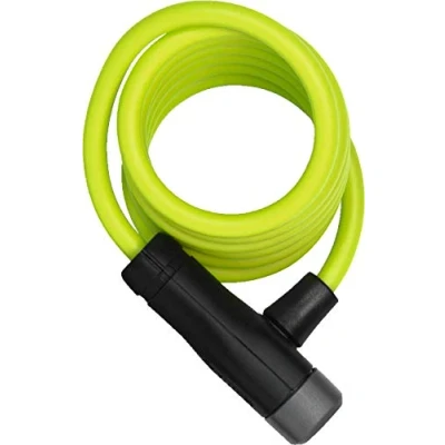 Imagen de ABUS Candado de cable en espiral Star 4508K/150 para bicicletas 8 mm grosor Nivel seguridad 2 Verde
