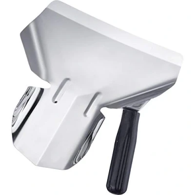 Imagen de Westmark Pala para palomitas de maíz/patatas fritas, Diestros, Tamaño la pala: aprox. 20 x 12 cm, Longitud: 23 Acero inoxidable/plástico, Plata/negro, 91282270