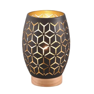 Imagen de RL live your light Lámpara de mesa amarillo dorado negro H 21 cm metal