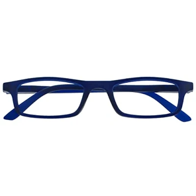 Imagen de La Compañía Gafas De Lectura Matt Azul Marino Ligero Lectores Estilo Diseñador Hombres Mujeres Bisagras Resorte R17 3 +1,00