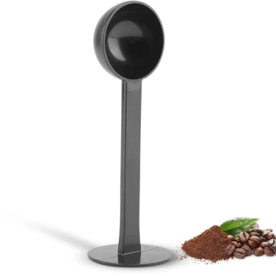 Imagen de 2 en 1 Cuchara para Cafe De medir y Apisonamiento, Doble Uso el café las especias polvo, 10g Standard Dosificadora del Grano Polvo
