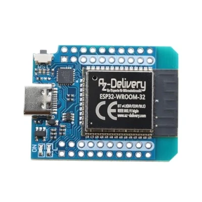 Imagen de AZDelivery 1 x ESP32 D1 Mini NodeMCU Módulo WiFi ESP 32 Bluetooth Tarjeta de desarrollo Internet con puerto USB C compatible Arduino y Wemos e book