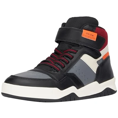Imagen de Geox J Perth Boy F, Zapatillas Niños, Black Orange, 28 EU