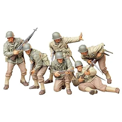 Imagen de Tamiya 1/35 U.S. Army Assault Infantry Set Ejército Kits de construcción Aviones Modelo Hobby, Color Juego Ataque infantería, zzzz s (35192)