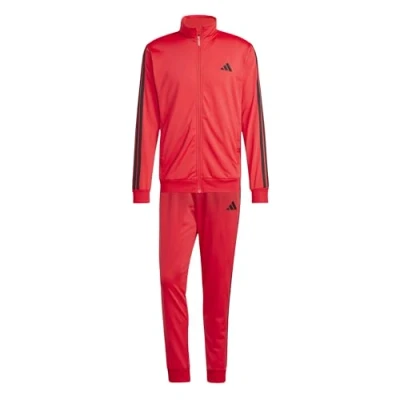 Imagen de adidas Hombre Sportswear Basic 3 Stripes Tricot Tracksuit, Rojo (Pure Ruby), XXL