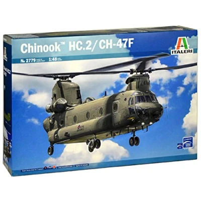 Imagen de Italeri Chinook HC.2 CH 47F Italia 510002779 Juego de construcción (Escala, Color Plateado, 1:48 (2779)