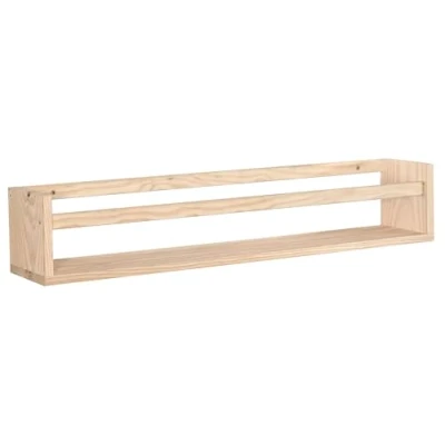 Imagen de Astigarraga Kit Line Estante para Especias, Especiero, de Cocina Pared, Madera Pino, 80 cm