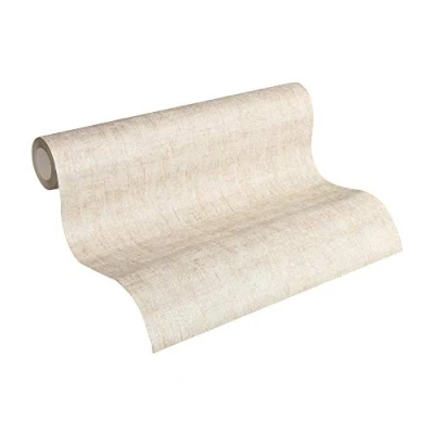 Imagen de Papel pintado Liso Greenery A.S. Création tejido no 10.05 m x 0.53 Crema Beige Fabricado en Alemania 322612 32261 2