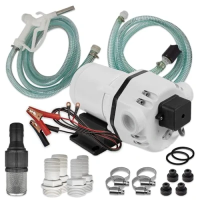 Imagen de JUEGO de bomba AdBlue® UREA PARA QUIMICOS, con manguera aspiración/presión, pistola y accesorios, bobinado cobre, eléctrica