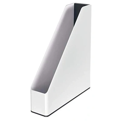 Imagen de Leitz Revistero, A4, Gama WOW, Bicolor, Blanco/Negro, 53621095