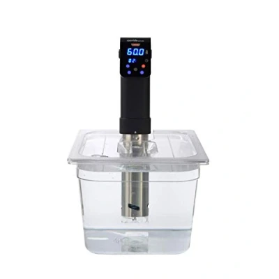 Imagen de Sous Vide Tools 11.6 Litre Polycarbonate Container Custom Cut Lid to Suit the IVIDE Cooker Clear Cooking Vessel BPA Free, Non Stick, and Dishwasher Safe, SVT PS11GN