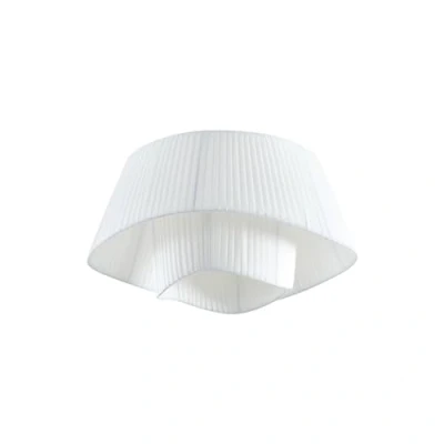 Imagen de Plafón Lindby Eryndor, blanco, textil, Ø 47 cm, E27