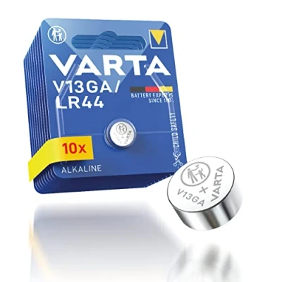 Imagen de VARTA V13 GA / LR44 Pack de 10 Pilas (Alcalina, 1.5V, 155 mAh)