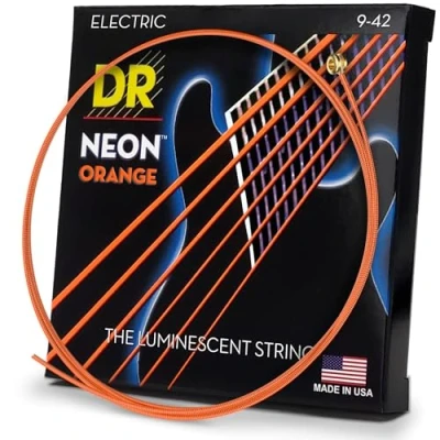 Imagen de DR String NOE 9 Neon Orange Juego Cuerdas Eléctrica