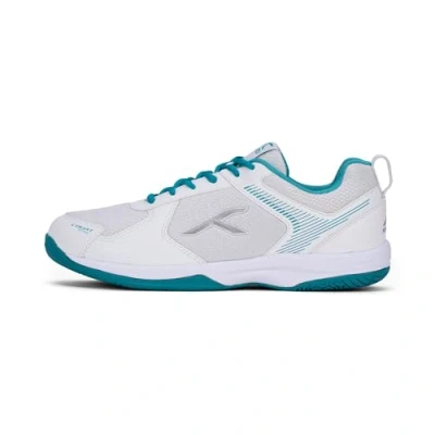 Imagen de HUNDRED Court Star, Zapatos de Bádminton Hombre, White/Lt Green, 43 EU