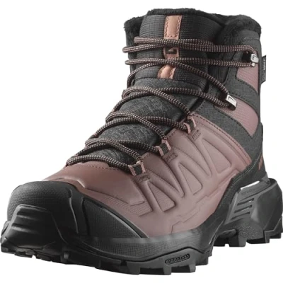 Imagen de Salomon X Ultra Snowpilot Impermeables Zapatos de senderismo para Mujer, Estable la nieve, Calidez duradera, Todo listo el invierno, Black, 38 2/3