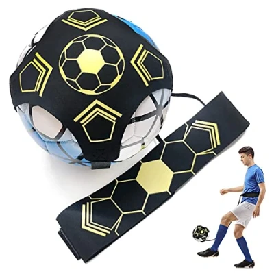 Imagen de Fútbol Trainer Banda Entrenador de Patadas Football Kick Throw Manos Libres Práctica Adapta a 3 4 5 Balones para Niños Adultos