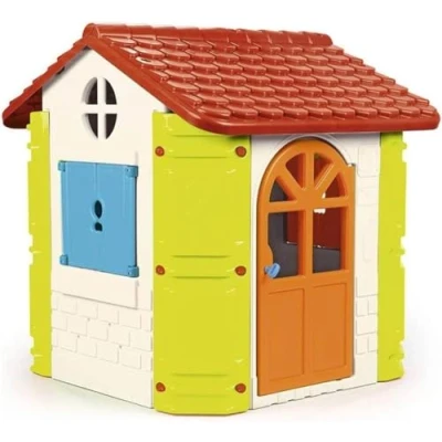 Imagen de FEBER House, Casita Infantil para el Jardín, Accesorios No Incluidos, Fácil Montaje Sin Herramientas, Colores Luminosos y Resistente a la Luz Solar Temperatura, Famosa (800010248), Versión previa