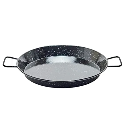 Imagen de Garcima 5020625 Paellera Valenciana Esmaltada 7 personas/ 36 cm, Negro, 47 x 6 cm