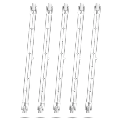 Imagen de CucuGO Bombilla Halógena R7s 189mm 16000lm, Delgada 1000W J189 Tipo J Proyector Lineal de Doble Extremo Regulable Blanco Cálido 3000K, para Luces Techo, Lámparas Pie, Iluminación Paisaje