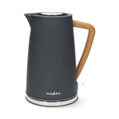 Imagen de Nedis Hervidora Electrica 1.7 L Suave al Tacto Gris