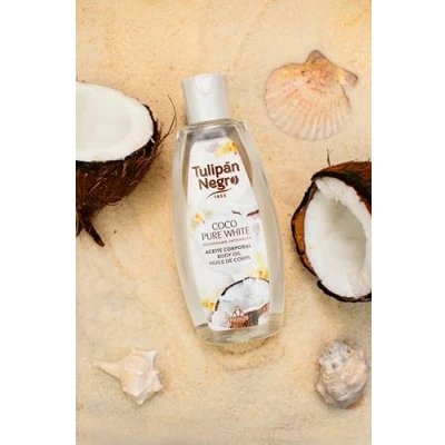 Imagen de TULIPÁN NEGRO, BODY OIL COCO PURE WHITE 200 ML
