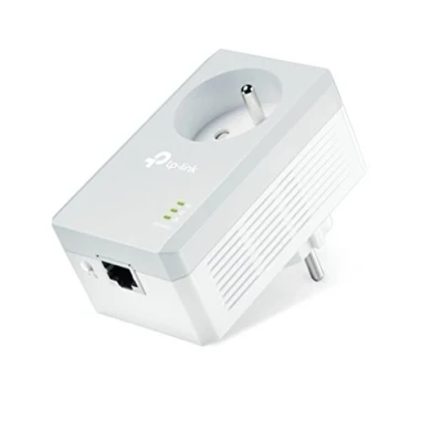 Imagen de TP Link TL PA4015P Enchufe Frances Sin señal WiFi Solo velocidad por línea eléctrica. AV600 Puerto Fast Ethernet