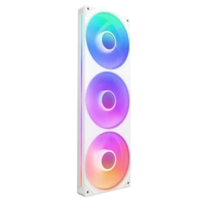 Imagen de NZXT F360 RGB Core Unidad de Ventilador monocasco 360 mm con 3 Ventiladores 120 Control Velocidad e iluminación Alta presión estática y Flujo Aire 8 LED aRGB Blanco