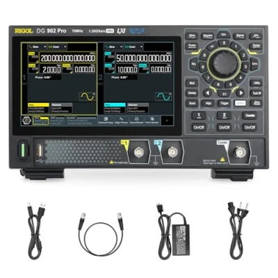Imagen de RIGOL DG902 Pro Generador de Funciones/Ondas Arbitrarias, Portátil, 70MHz, 1.25Gsa/s, 16 bits, 2 Canales Salida, Soporta Alimentación por Power Bank