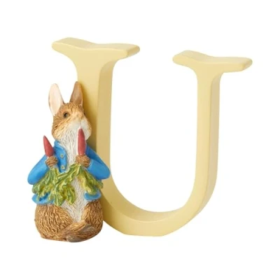 Imagen de Peter Rabbit, Figura de ratoncito y Letra &quot;F&quot; para colgar, Home Deco, Enesco