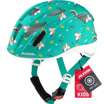 Imagen de Alpina Ximo Flash Casco de Bicicleta, Unisex Niños, Unicorn Gloss, 45 49 cm