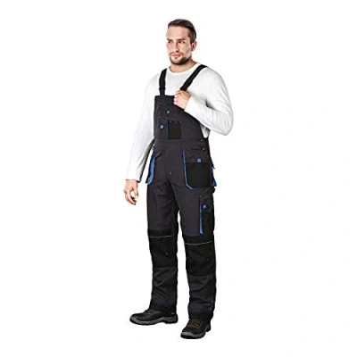 Imagen de Leber &amp; Hollman LH FMN B Peto de trabajo para hombre (65% poliéster, 35% algodón, 270 g/m2, refuerzo tela Cordura, con bolsillos rodilleras)