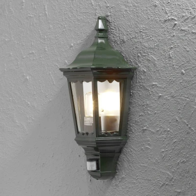 Imagen de Konstsmide Aplique Firenze, media copa, sensor, verde