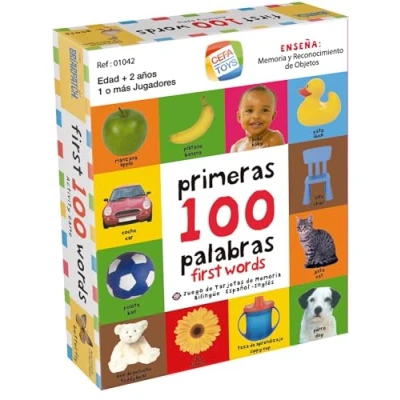 Imagen de CEFA TOYS Juego DE Actividades BILINGüE ESPAÑOL Ingles, MIS PRIMERAS 100 Palabras
