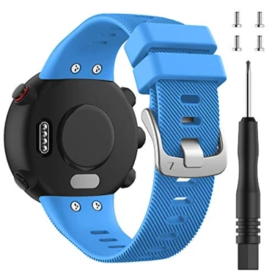 Imagen de ACTECH Correa Compatible con Garmin Forerunner 45 Pulsera, 45S Swim 2 Ajustable de Silicona Reemplazar Banda Pulsera (Menta)