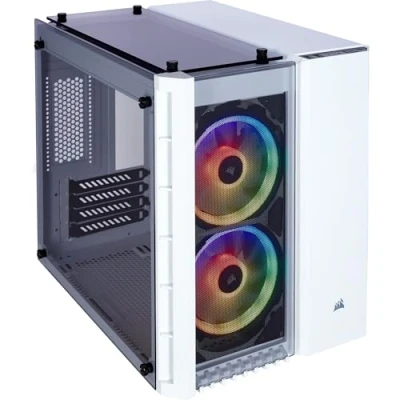Imagen de Corsair Crystal Series 280X RGB Caja de PC, ATX, tres paneles cristal templado, iluminación LED, Blanco