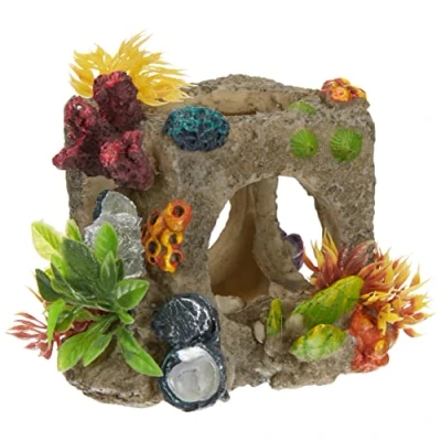 Imagen de Ebi Aqua Della Cube Habitat Decoración para Acuario, 12 x 11,5 11 cm