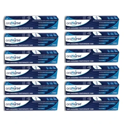 Imagen de Oranurse 50ml Unflavoured Toothpaste (Pack of 12) by