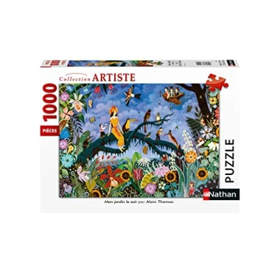 Imagen de Nathan Puzzle 1000 pièces Mon Jardin le Soir Alain Thomas Other License Puzle Adulto, Color (Ravensburger 4005556876334)
