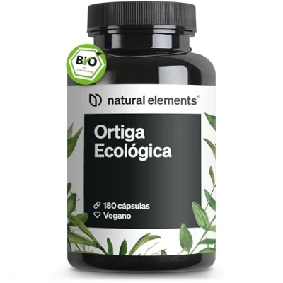 Imagen de ortiga Ecológica 180 cápsulas extracto de hoja en proporción 10 : 1 producto vegano, alta dosificación, sin aditivos innecesarios producido y probado laboratorio Alemania
