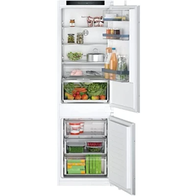 Imagen de Bosch KIN86VSE0 Serie 4 Frigorífico y congelador empotrable, nicho de 177,2 x 54,1 cm, refrigeración 184 L + 76 congelación, bisagra arrastre, fabricado en Alemania, VitaFresh XXL,