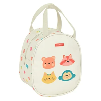 Imagen de Safta Neceser Termo Preescolar, Infantil, Adaptable a Carro, Ideal para Niños de 5 14 Años, Cómodo y Versátil, Calidad Resistencia, 19x14x22 cm, Color Crema