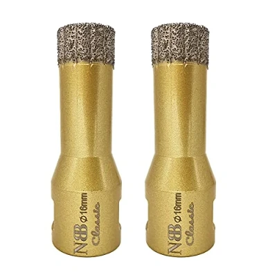 Imagen de NBB Broca de diamante con M14, corona para taladrar en seco y húmedo profesionalmente porcelana dura, cerámica, baldosas, granito, mármol, azulejo, Amoladora Angular (2, 16mm)