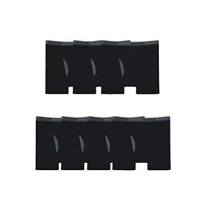 Imagen de Fruit of the Loom Coolzone Boxer Briefs, Moisture Wicking &amp; Breathable, Assorted Color Multipacks Ropa Interior de Hombres, Big Man Paquete 7 Negro, 3XL (Pack 7)